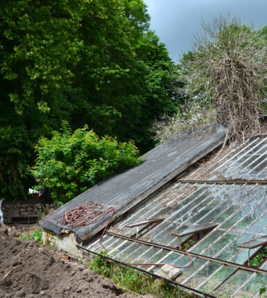 Bauerngarten-Gewächshaus